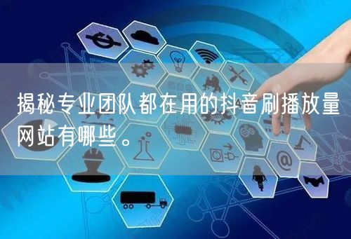揭秘专业团队都在用的抖音刷播放量网站有哪些。