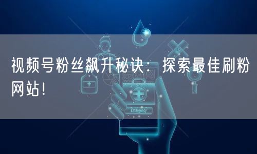 视频号粉丝飙升秘诀：探索最佳刷粉网站！