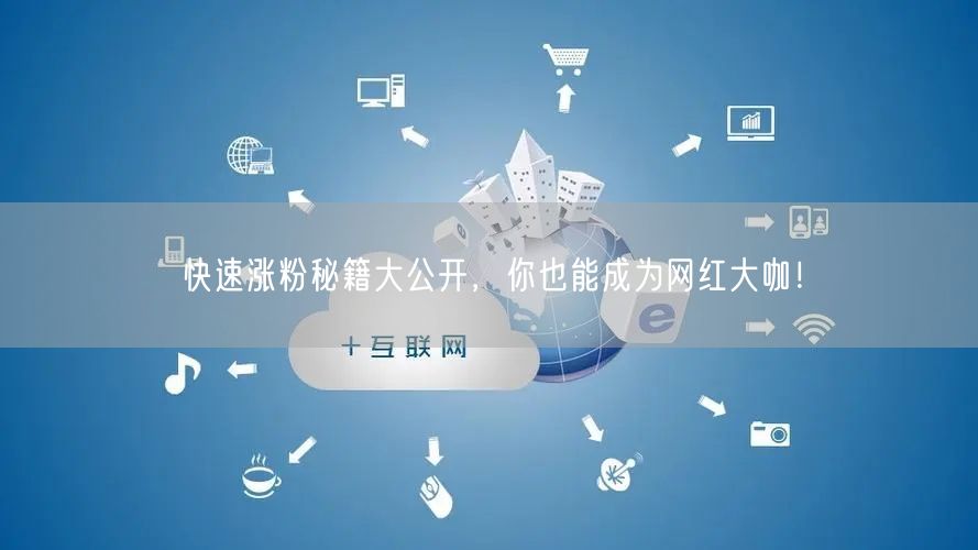 快速涨粉秘籍大公开，你也能成为网红大咖！
