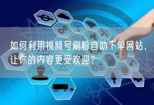如何利用视频号刷粉自助下单网站,让你的内容更受欢迎?